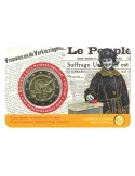 BU : 2 EURO COMMEMORATIVE 2023 COINCARD : BELGIQUE - SUFFRAGE UNIVERSEL DES FEMMES (Vers. flamande)