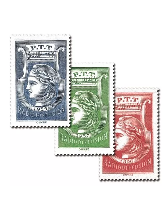 n° 1/3 - Timbre France Radiodiffusion