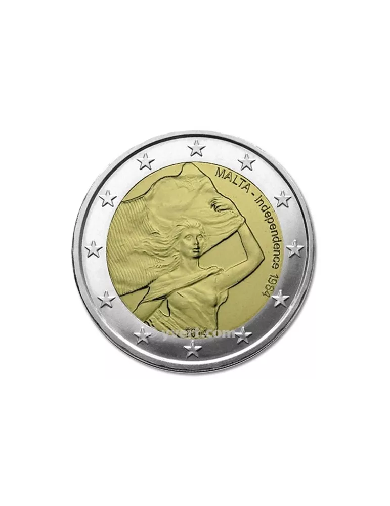 2 EURO COMMEMORATIVE 2014 : MALTE (50e anniversaire de l'indépendance de Malte)