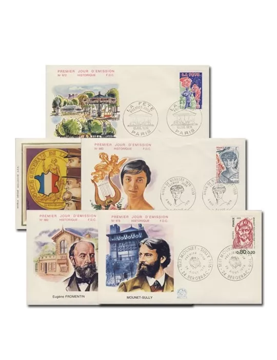 FRANCE :Premiers Jours (6 lots différents)
