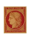 n° 6B obl. - Type Cérès (1ère émission)