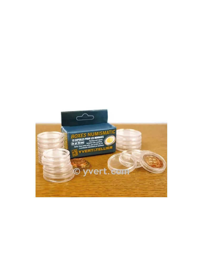 CAPSULES : 24.5 mm - POUR 50 CENT