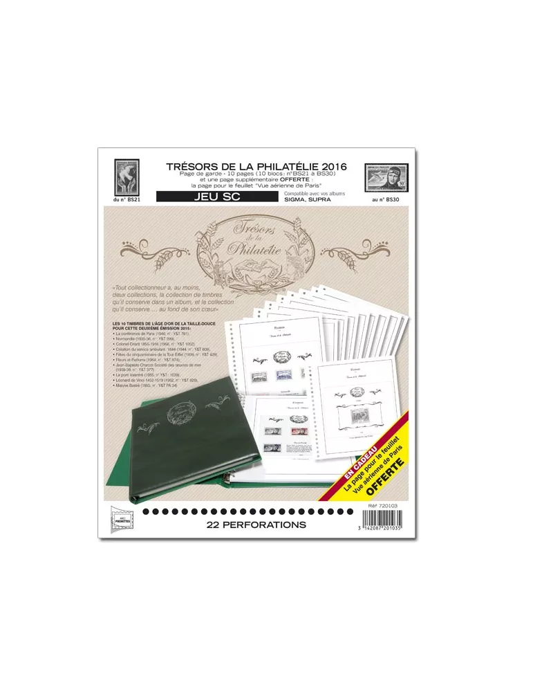 TRESORS DE LA PHILATELIE SC : 2014-2018 (JEUX AVEC POCHETTES)