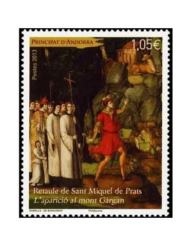 n° 740 -Timbre Andorre Poste