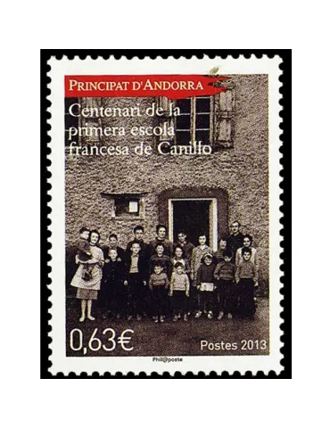 n° 744 -Timbre Andorre Poste