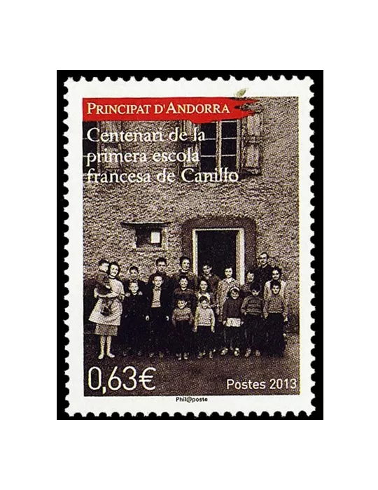 n° 744 -Timbre Andorre Poste