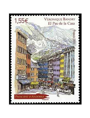 n° 746 -Timbre Andorre Poste