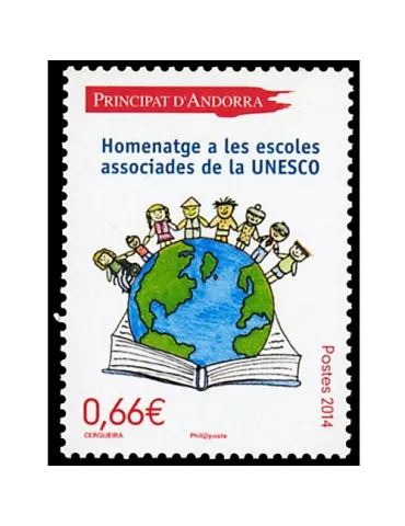 n° 749 -Timbre Andorre Poste