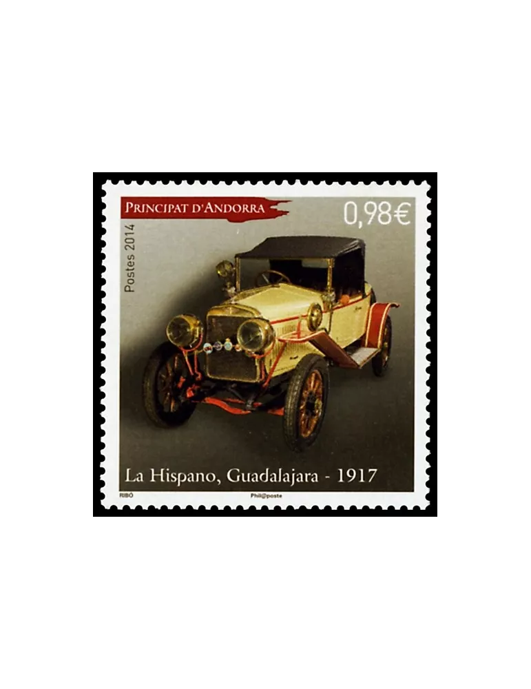 n° 750 -Timbre Andorre Poste