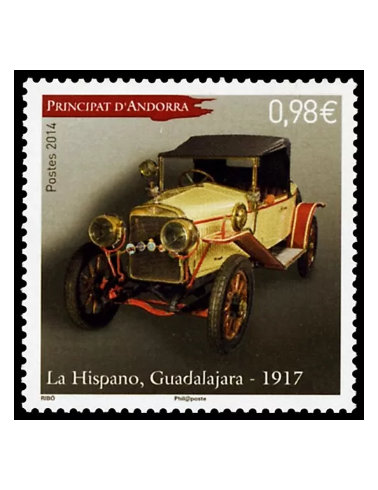 n° 750 -Timbre Andorre Poste