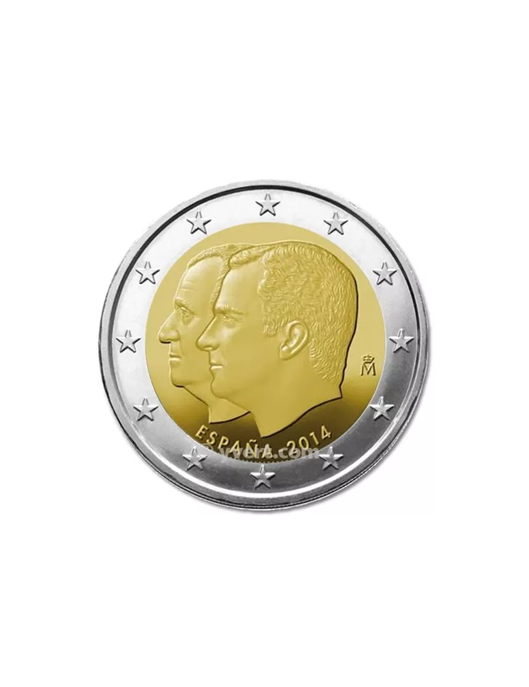 2 EURO COMMEMORATIVE 2014 : ESPAGNE (Abdication du Roi Juan Carlos Ier)
