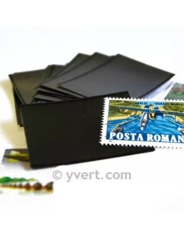 Pochettes double soudure - Lxh:74x235mm (Fond noir) 2
