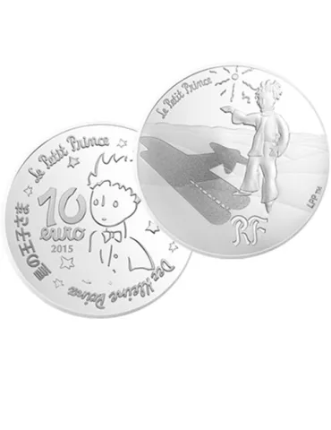 10 EUROS ARGENT - FRANCE 2015 - LE PETIT PRINCE (LES ETOILES...)