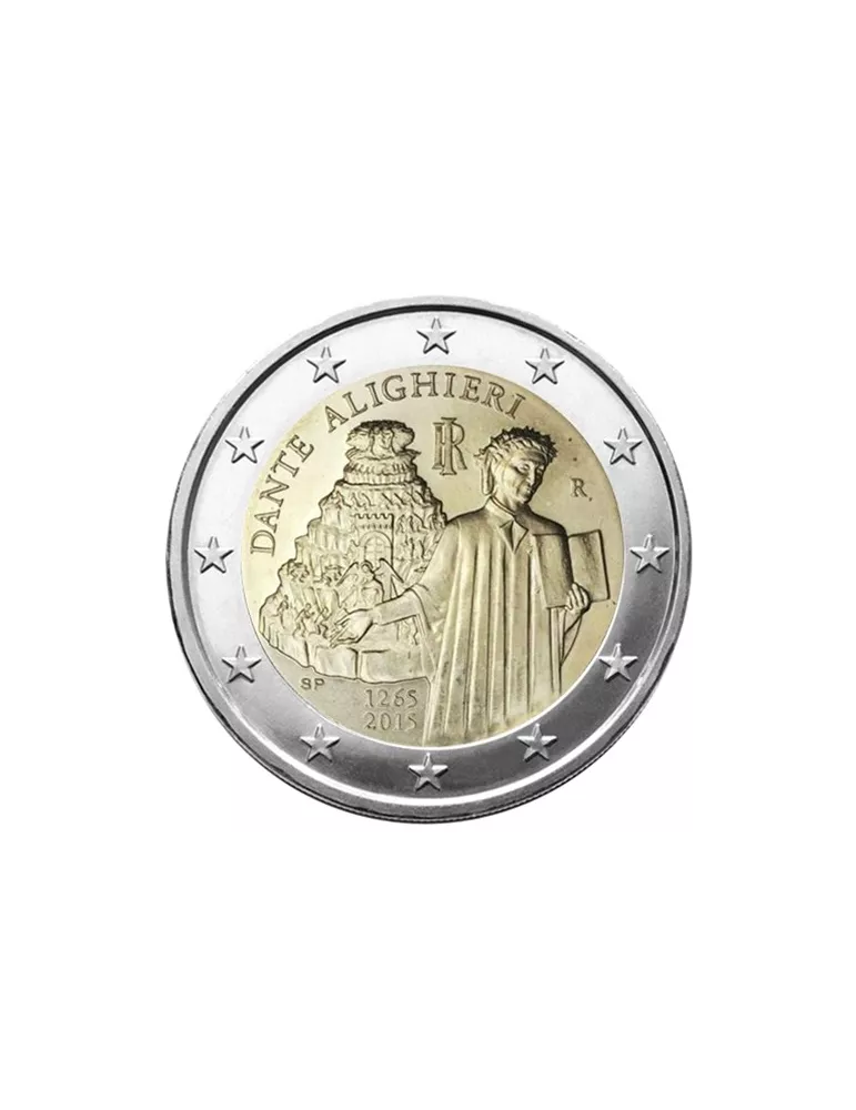 2 EURO COMMEMORATIVE 2015 : ITALIE (750 ans de la naissance Dante Alighieri)