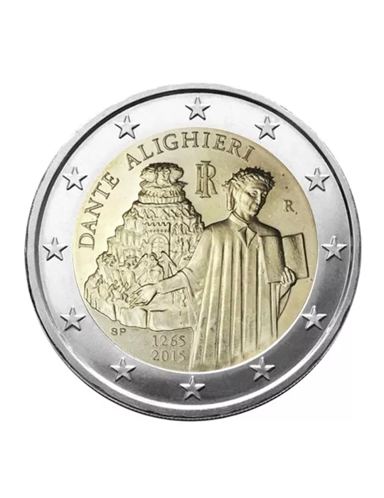 2 EURO COMMEMORATIVE 2015 : ITALIE (750 ans de la naissance Dante Alighieri)