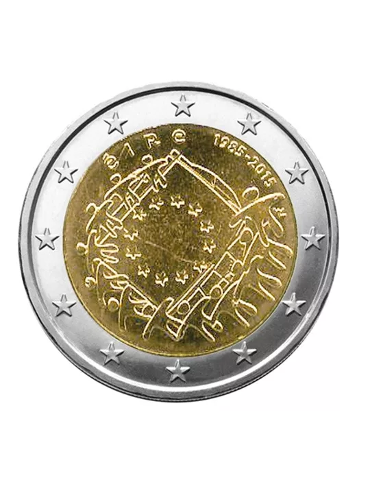 2 EURO COMMEMORATIVE 2015 : IRLANDE (30e anniversaire du drapeau européen)