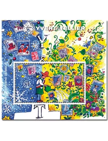 n° 8 - Timbre France Bloc Yvert et Tellier (DUBREUIL)