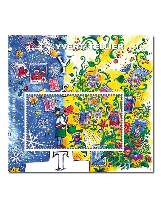 n° 8 - Timbre France Bloc Yvert et Tellier (DUBREUIL)