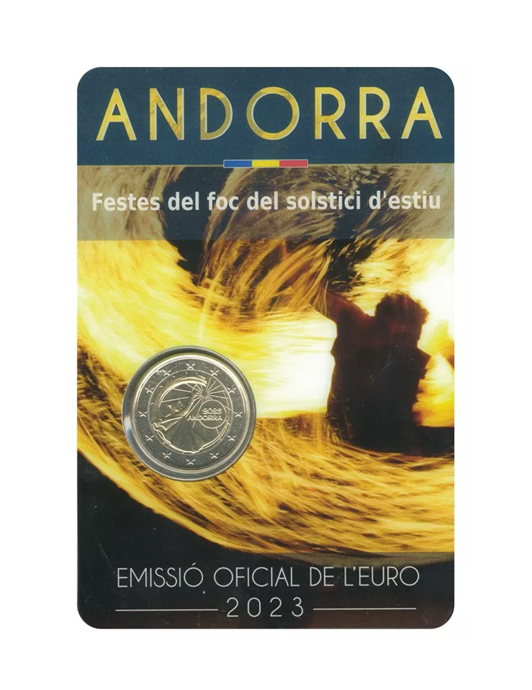 BU : 2 EURO COMMEMORATIVE 2023 : ANDORRE (Festival du Solstice d'été)