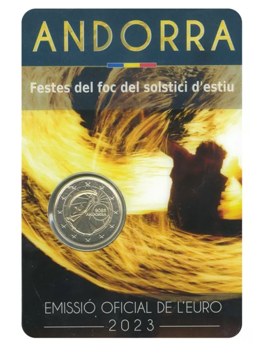 BU : 2 EURO COMMEMORATIVE 2023 : ANDORRE (Festival du Solstice d'été)