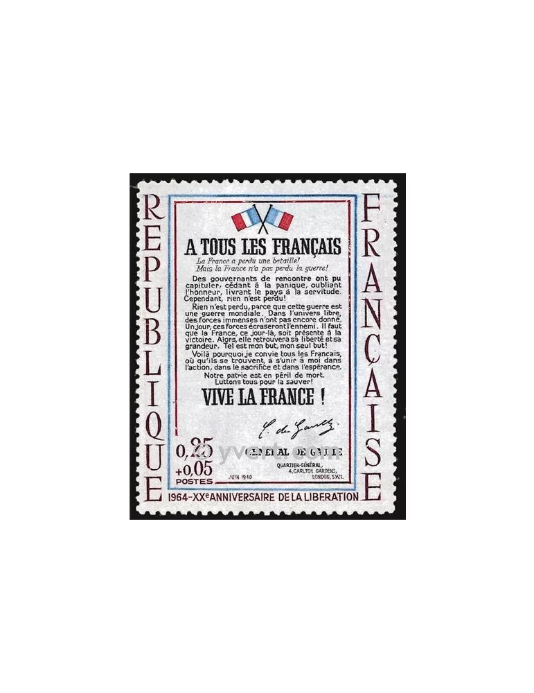 n° 1408 - Timbre France Poste