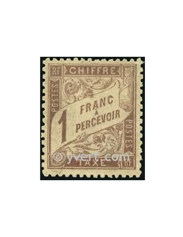 n° 39 - Timbre France Taxe