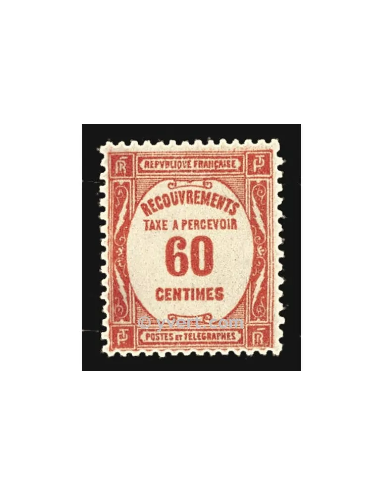 n° 58 - Timbre France Taxe