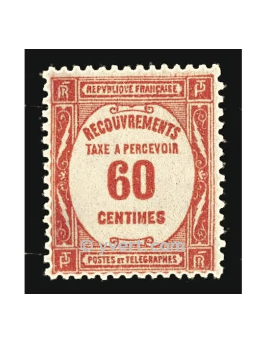 n° 58 - Timbre France Taxe