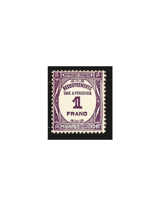 n° 59 - Timbre France Taxe