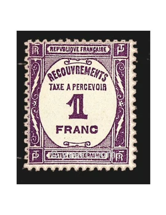 n° 59 - Timbre France Taxe