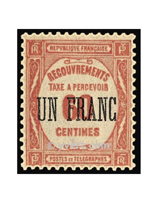 n° 63 - Timbre France Taxe