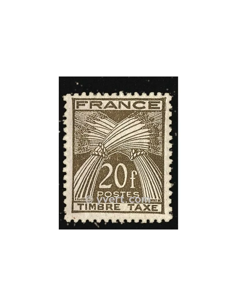 n° 87 - Timbre France Taxe