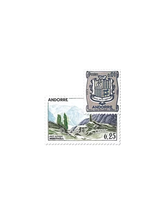 n° 153A/164 - Timbre Andorre Poste