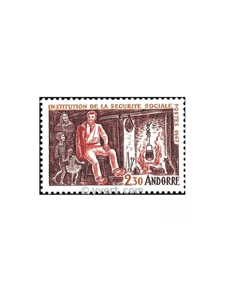 n° 183 - Timbre Andorre Poste