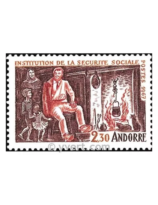 n° 183 - Timbre Andorre Poste