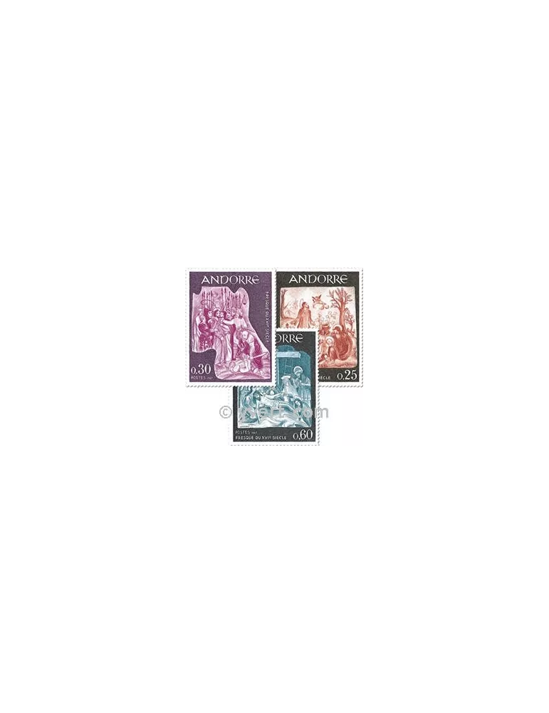 n° 184/186 - Timbre Andorre Poste