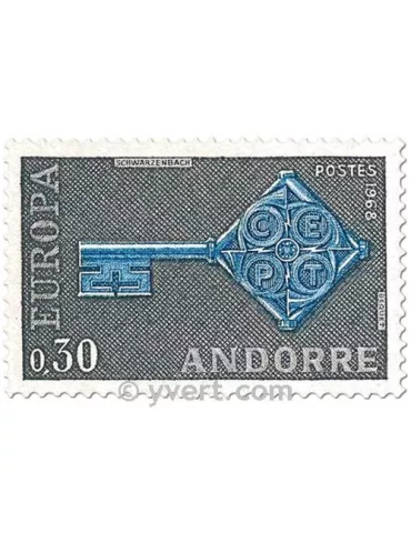 n° 188/189 - Timbre Andorre Poste 2