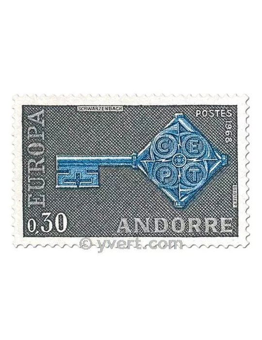 n° 188/189 - Timbre Andorre Poste