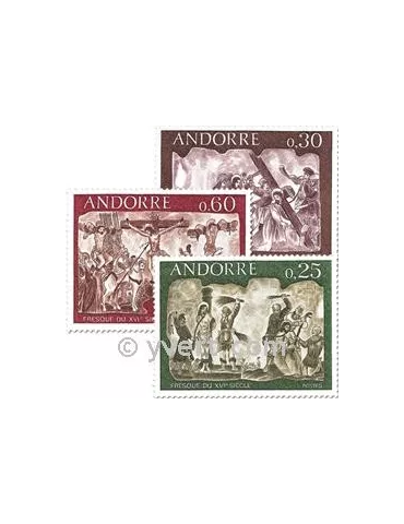 n° 191/193 - Timbre Andorre Poste