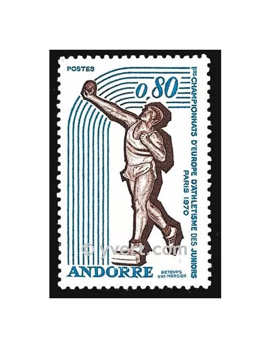 n° 205 - Timbre Andorre Poste