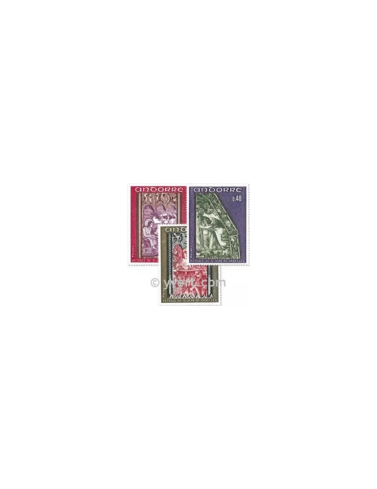 n° 206/208 - Timbre Andorre Poste