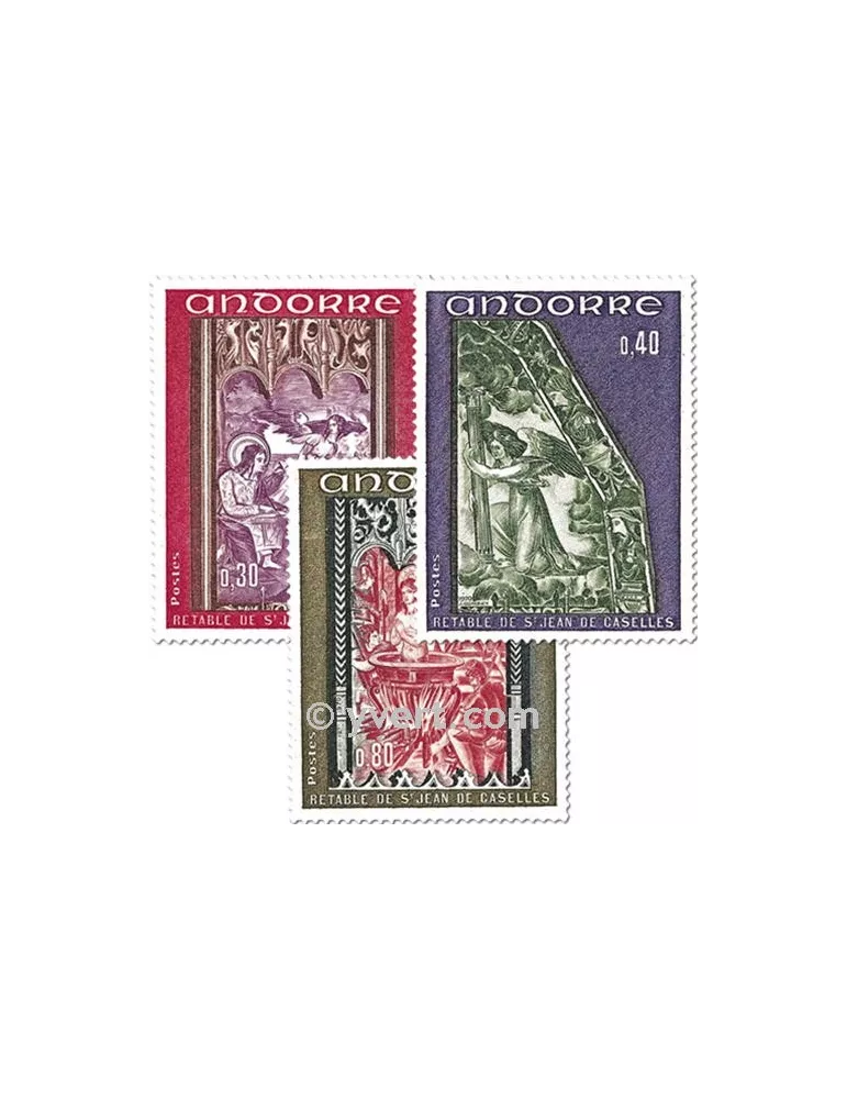 n° 206/208 - Timbre Andorre Poste