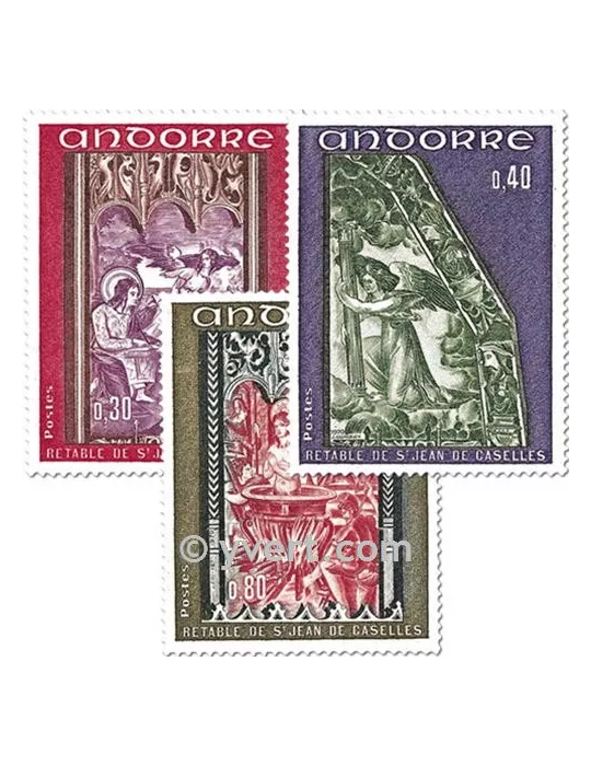 n° 206/208 - Timbre Andorre Poste