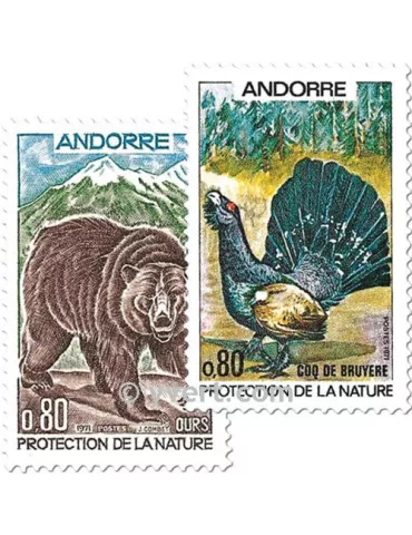 n° 210/211 - Timbre Andorre Poste 2
