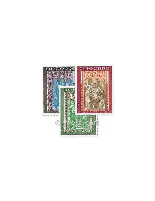 n° 214/216 - Timbre Andorre Poste