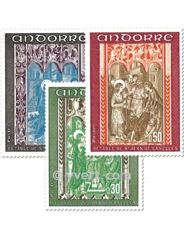 n° 214/216 - Timbre Andorre Poste 2