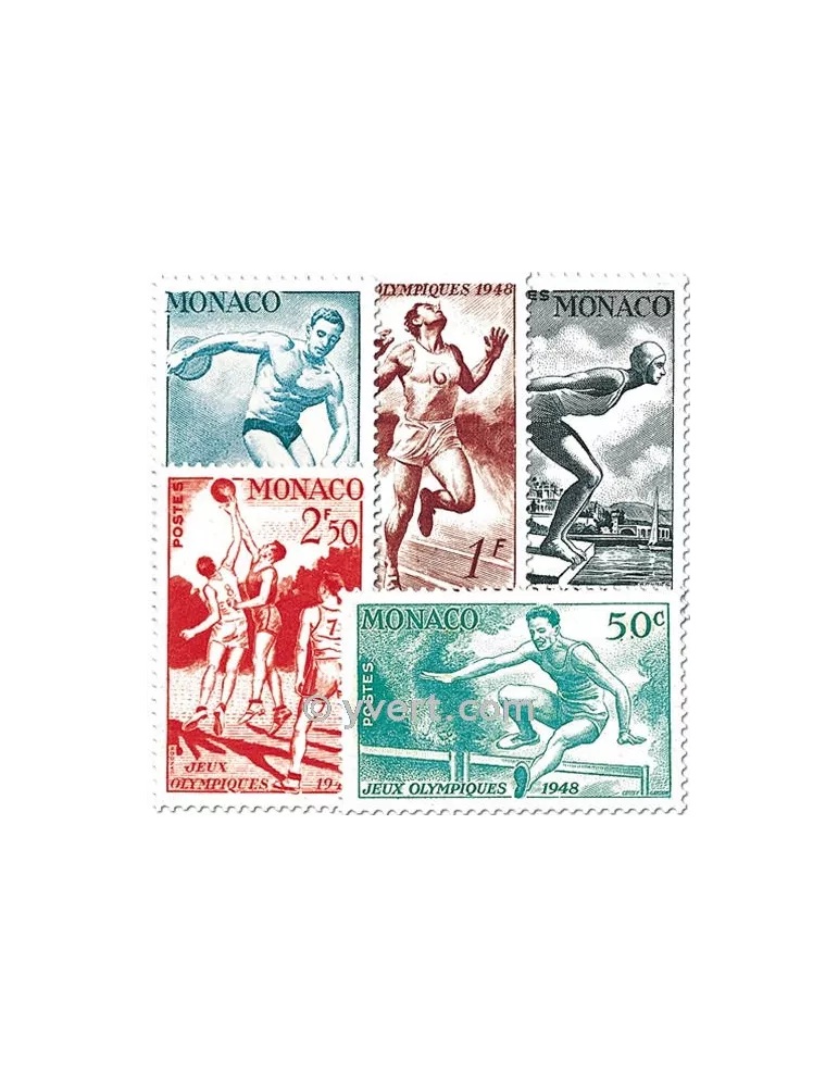 n° 319/323 - Timbre Monaco Poste