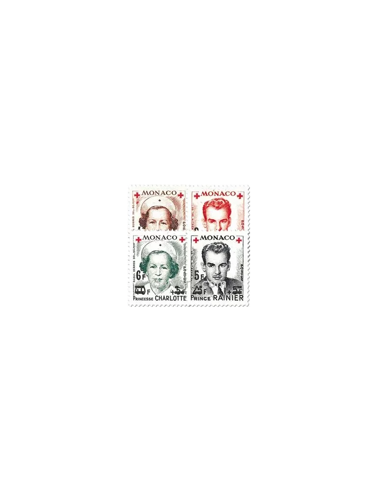 n° 379A/382A - Timbre Monaco Poste