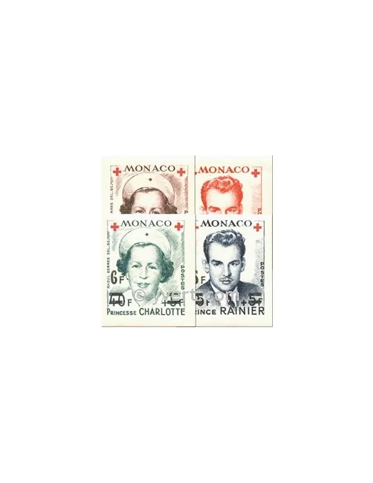 n° 379B/382B - Timbre Monaco Poste