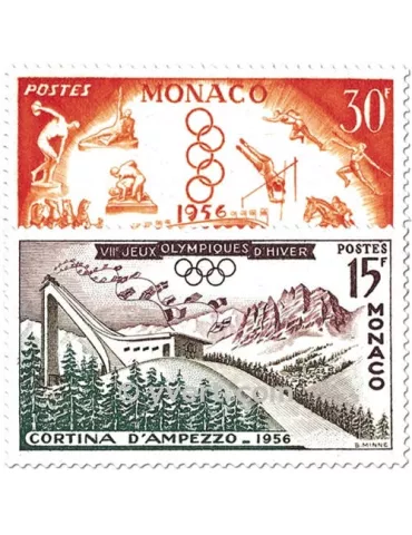 n° 442/443 - Timbre Monaco Poste 2